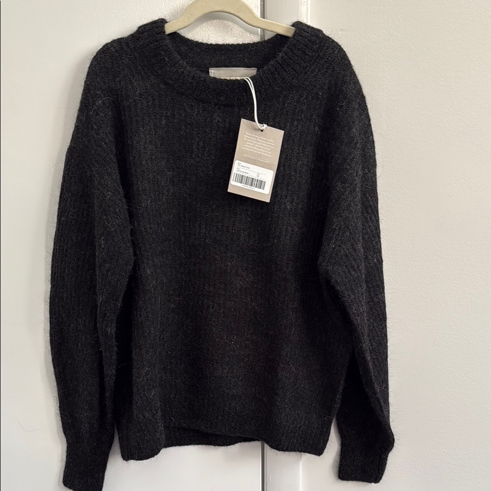 Everlane Black Alpaca Wool Sweater